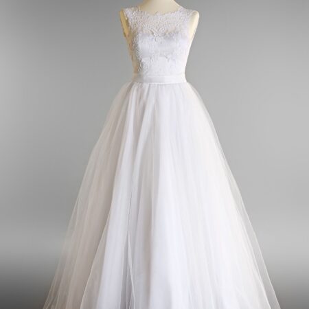 FAIRYCECE Wedding Dresses for Bride Long Lace Chiffon Women Dress White Lace Up Bridal Gowns